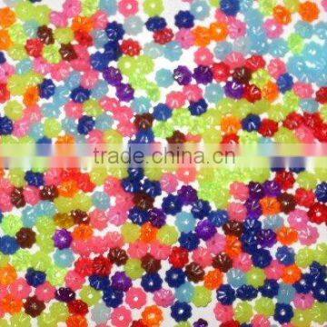 Colour Wheel-shape Plastic Bead