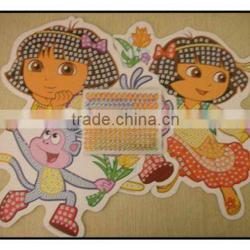 2015 dora sticky mosaics Educational jewelry toys