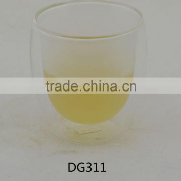 double layer tea glass cup 100ml