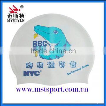 Eco-friendly Adult Customized Swimming Caps Silicone photo-5