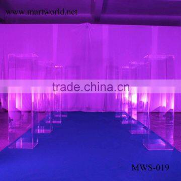 Wedding Decoration 80 cm Height Transparent Acrylic Box for Wedding Decoration Flower Stand(MWS-019) photo-4