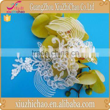 ZP0014-D Veil Applique White Flower Collar Lace Trim cheap price