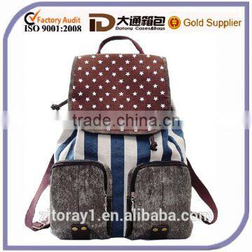Girls Canvas Satchel Backpack Bag Satchel School Bag