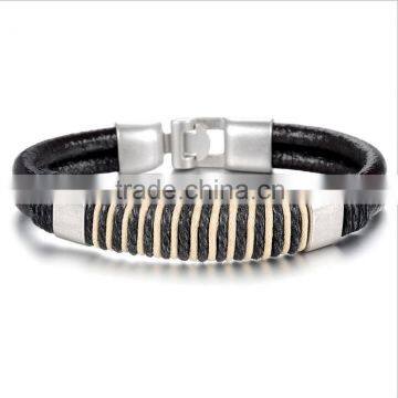 Leather Bracelet For Male Classic bangles Best Quality Punk Style 2016