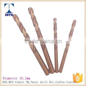 HSS M35 Cobalt Drill, Drill Bit, Dia 10.2mm, Twist Drill Bit photo-3