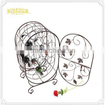 metal wine rack iron bottle wine cabinet antique style home furniture