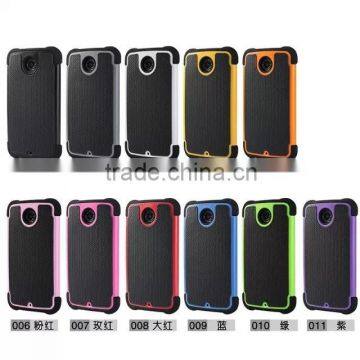 Hybrid silicone case ,Shockproof Case For MOTO NEXUS 6