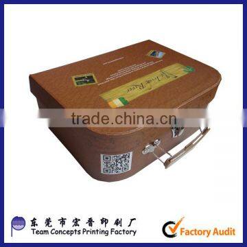 Custom Paper Tooling Box Suitcase Box With Lock and Handle photo-2