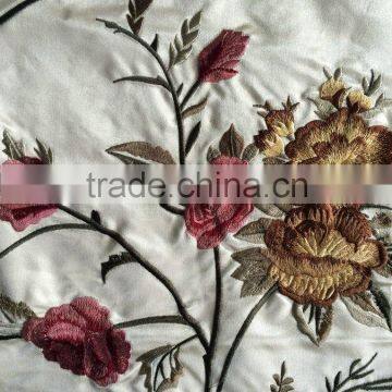 silk cotton embroidered for modern style home decoration