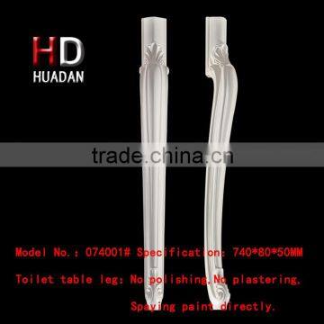 European Style Furniture Plastic Toilet Table Leg 074001# Dressing Table Furniture Leg