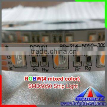 RGBW(cold white) led strip light, 6000K+RGB led mixed chip strip light Flex type