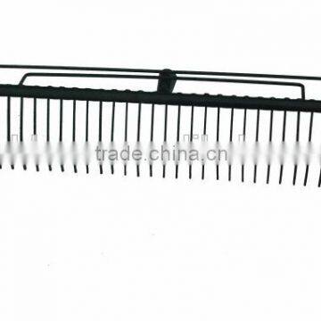 32 Teeth Wooden Handle Heavy Duty Garden Steel Rake Head