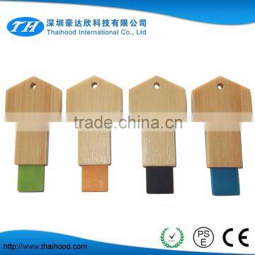 promotional custom 32gb flash drive wooden mini usb key with real capacity