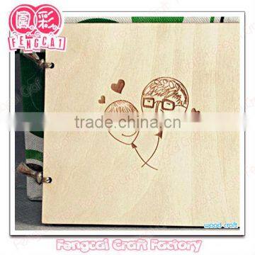 Custom Wooden Holiday Greeting engraved card [Factory/OEM service]