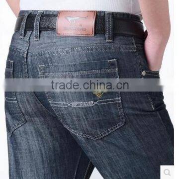 Summer Slim Men's Jeans Straight Waist Long Pants Loose Spring Leisure photo-4