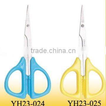 blue handle stainless steel manicure scissors