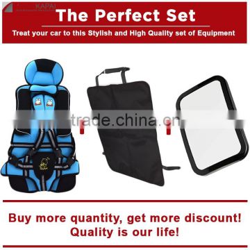 The Perfect Set Baby Car Seat+Kick Mats+Baby Car Mirror