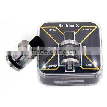 New arrival top airflow Aspire atomizer 2ml Aspire Nautilus X tank with U-Tech Coil