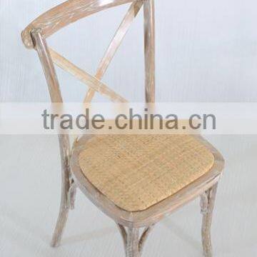 modern hotel dining chair solid wood restaurant dining chair Cross back chair