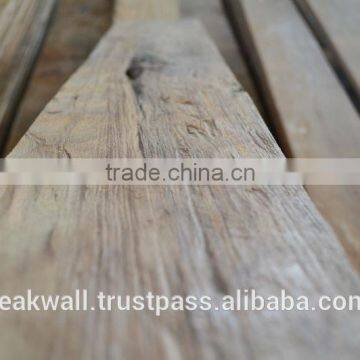 Recycled teak plank