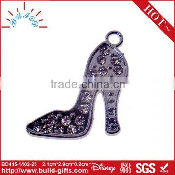 High-heeled shoes shape pendant rhinestone pendant