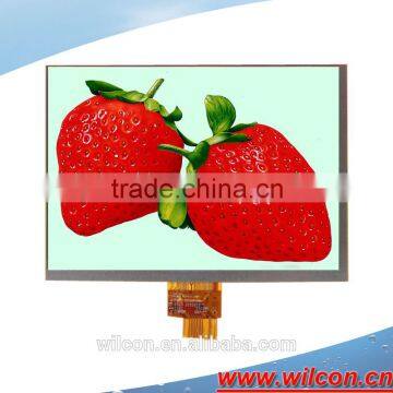 8inch 1024*768 350nits free viewing angle IPS lcd display with lvds interface