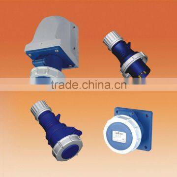 Full plastic weather-proof plug and sockets