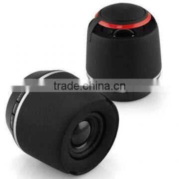 3W HiFi Mini Handsfree Portable Speaker with Mic Bluetooth Metal Wireless Black