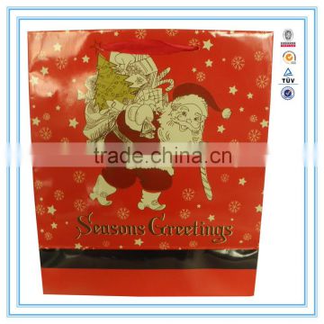 Custom printed Paper Bag Printing with Best Price and Christmas paper bag Made in China