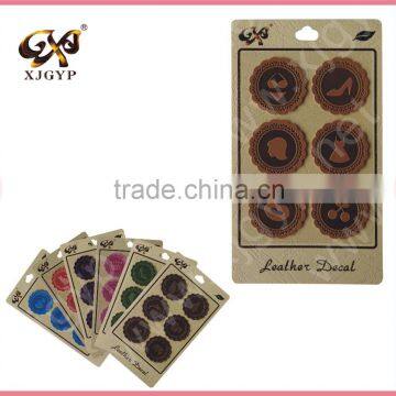 eco-friendly PU leather sticker/pattern combination leather stickers/PU leather sticker rose