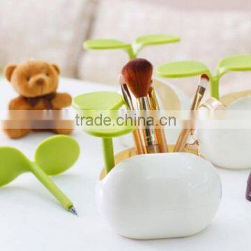 Creative Sprouting Bean Shape Desktop Stationery Holder photo-4