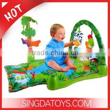 Hot!No. 3059 Funny 3 in 1 Baby Gym non-toxic Play Mat With Music