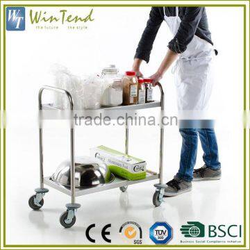 Fast Food Warmer Trolley for Hotel, 2 Tier Hospital Food Trolleys photo-5