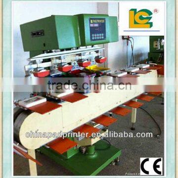 Open Ink well Tray Pad Printer With Tank Conveyor SPM4-200-16TN