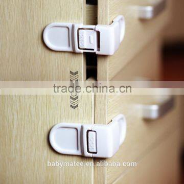 Babymatee Child Proof Safety Angle Locks for Corner Drawers and Cabinets