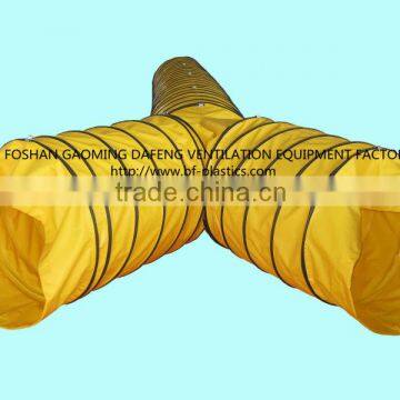 Y-shape branch helix ventilation air duct for coal mining