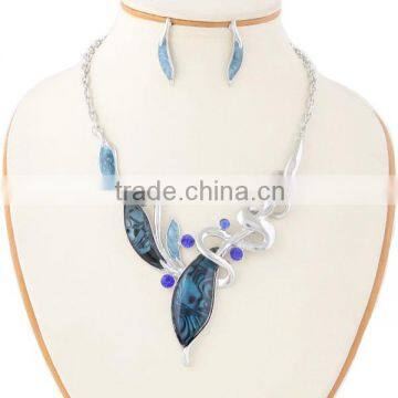 Hot sell fashion royal blue jewelry set custom MLJS 14