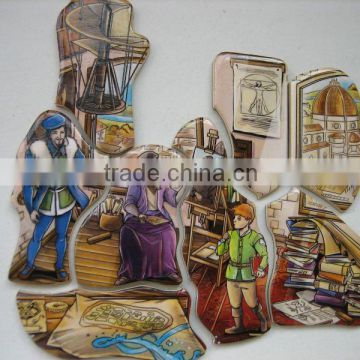 wooden fridge magnet