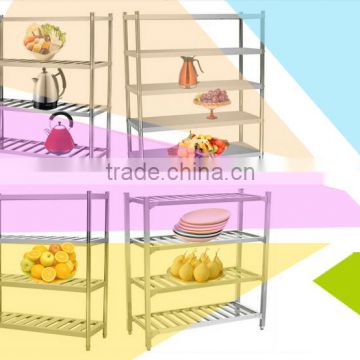 Available separated assembled 1.6M stainless steel 1.0mm commercial kitchen storage shelf rack for hotel restaurant