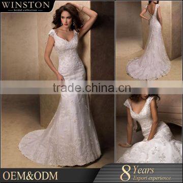 2016 hot sale 100% brand new fashion muslim wedding dress