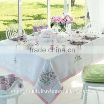 Hand Embroidery Table Cloth ,table Linen,cotton Embroidery Table Cloth