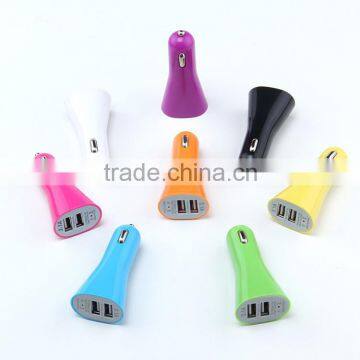 Factory sale ROHS CE Approved with Design patent USB Car Charger Mini Micro Auto Universal 3.1A