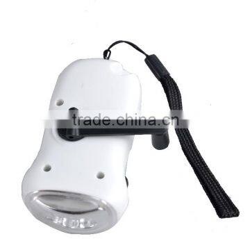 Mini Power Dynamo Torch Rechargeable 3 LED Solar Mini Solar Torch photo-2