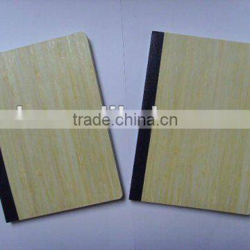 White color bamboo notepad with black trim