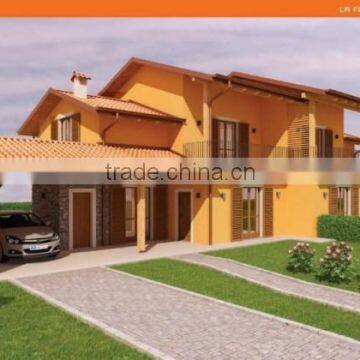 Two-Storeys New Elegant Wooden Prefab Twin House