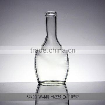 china supplier liquor glass bottle, fancy long neck glass wine bottle