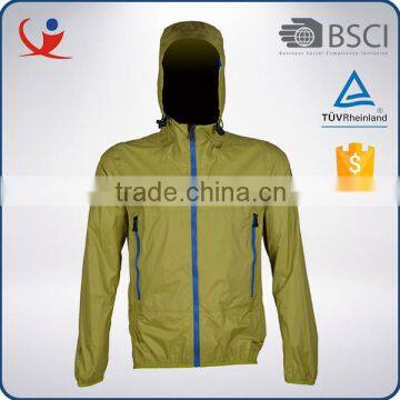 OEM brand wholesale waterproof breathable nylon half jackets for men