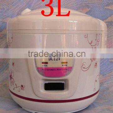 12V/24V car rice cooker, solar rice cooker3L,solar powered rice cooker,solar dc rice cooker