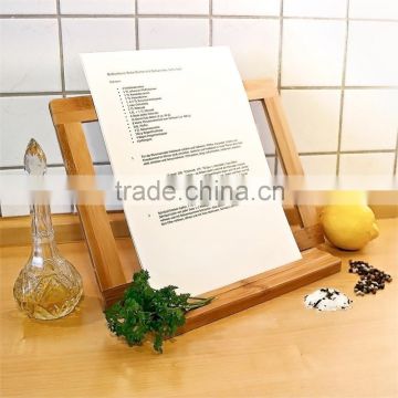 2015 new design Bamboo Cooking Book Stand 32 X 23.5 X 12 Cm book holder wholesale