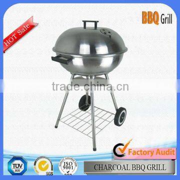 High value best camping stainless steel kettle round grill with price